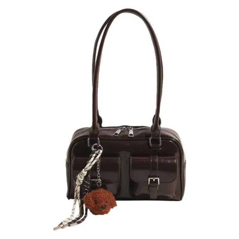 25 year new womens bag pillow bag womens lightweight luxury niche Pu high-end feeling handheld bill of lading shoulder bag S Y250315