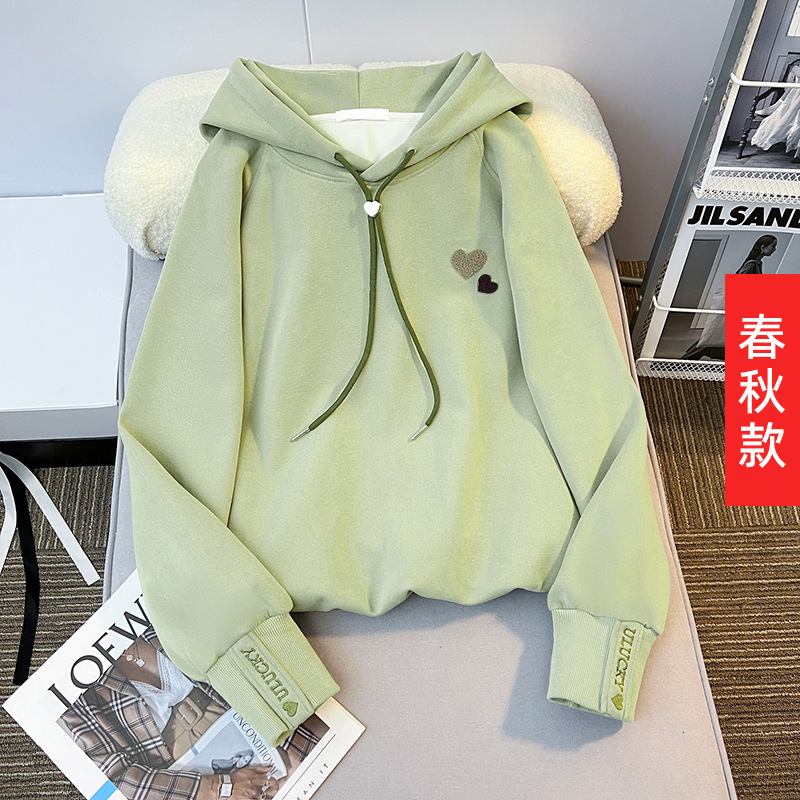 Ddmyshoesvip Girls Hoodie Spring Autumn New Outfit Stylish Little Girl Korean Version Autumn And Winter Plus Velvet Hooded Top Children S Clothing