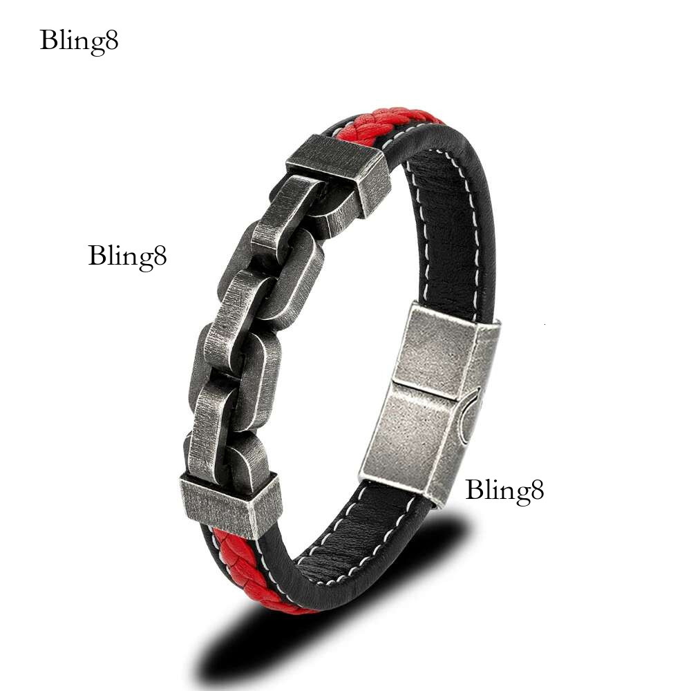 ENDN Locomotive Men Punk Rock Wide Bicycle Leather Bracelet Stainless Steel Mountain Bike Chain Accessory Male Gifts