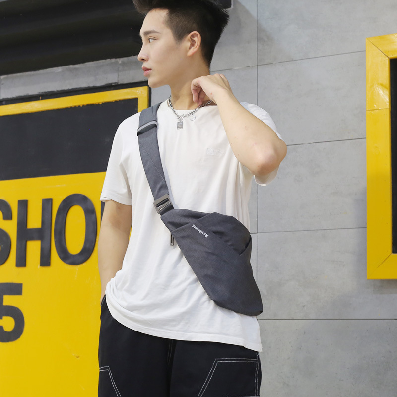 digital gun single shoulder chest trendy brand crossbody, close fitting anti-theft men's sports motorcycle riding small bag designer bag