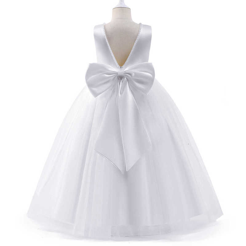 Girl's Dresses Flower girl wedding dress, girl backless dress, little girl host party dress, fluffy dress