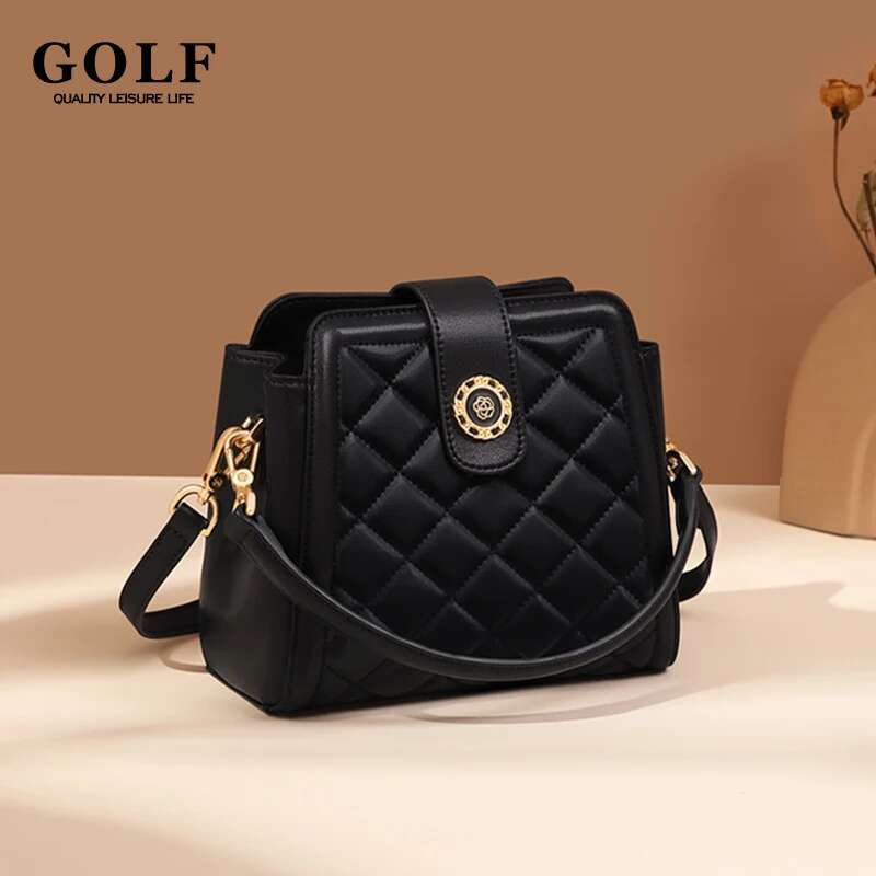 GOLF Mini Crossbody Bags Women Elegant Wallet Bucket Boston Handbags Square Gge Small Shoulder Brand Designer Bag