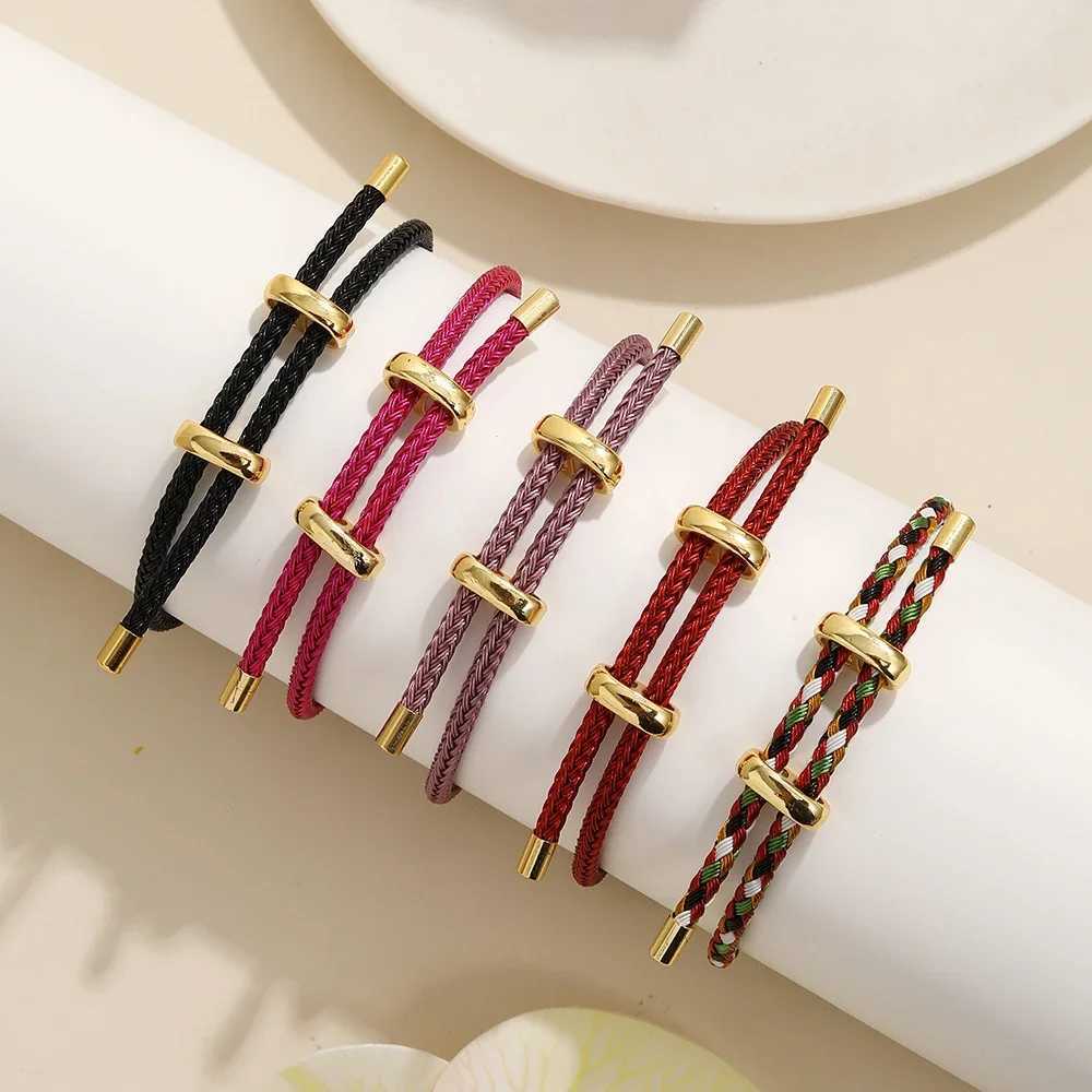 High quality womens rope bracelets colorful handmade DIY mens bracelets adjustable rope bracelets jewelry wholesaleXJ250315