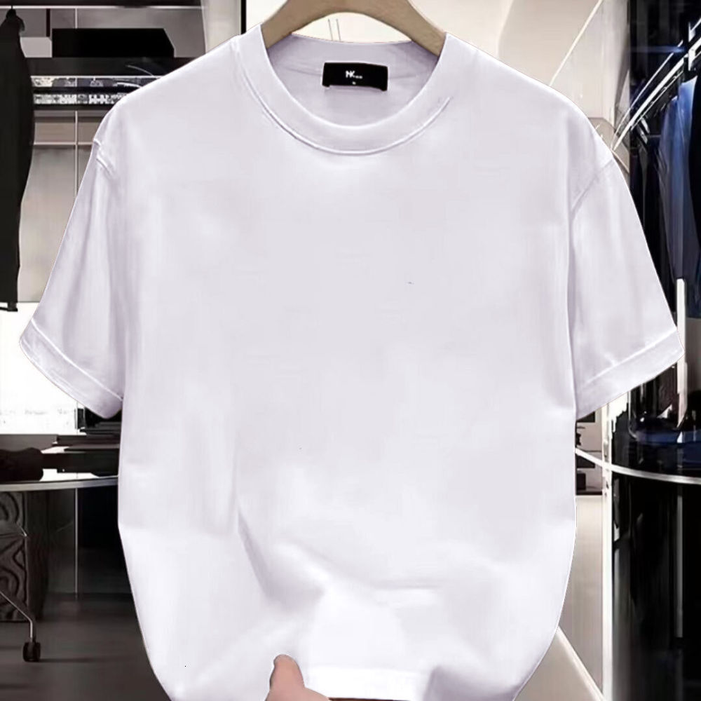 Men's Round Neck Breathable Short Sleeved Sports T-shirt Designer Modern T-shirt Casual Trend Outfit White Multi-color Optional Women's Summ