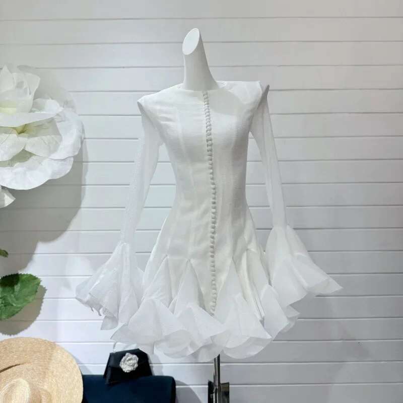 Tailor-Made Slimming Long Sleeve Women Age-Reducing Waist-Fitted French Style Adult Gift Dress For Romantic Ocns