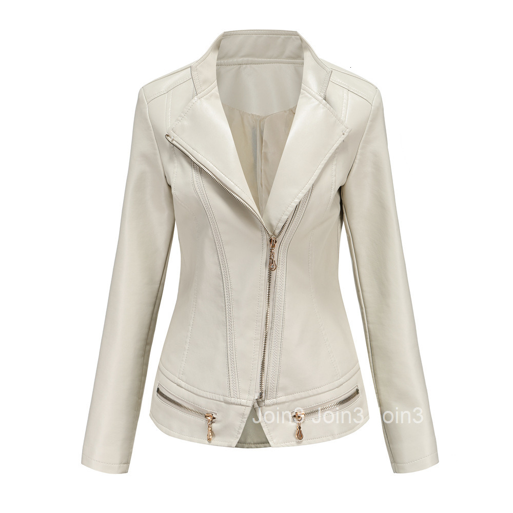 Fashion Womens Spring and Autumn Fashion Pu Leather Clothes Thin Spring and Autumn Small Coat Womens Jacket S-4xl Casual Clothing Spicy Girl Join3