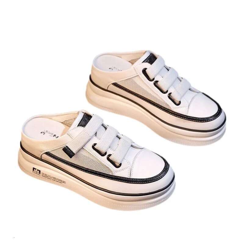 2025 New Women's Half Slippers Thick Bottom Women's Comfortable Slippers Sports Shoes Designer Fashion Mule Women's Outdoor Hiking Sand