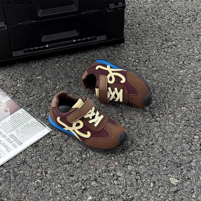 Athletic Outdoor Childrens Forrest Gump shoes 2025 spring new sports shoes breathable real soft leather mens shoes anti slip trendy brand girls shoesY