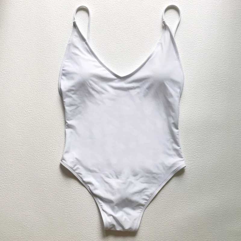 Sexy apron solid swimsuit womens one-piece swimsuit 2023 new bikini swimsuit summer plus beach suit swimsuit S-3XLXJ250315