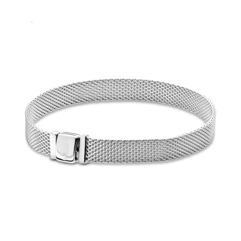 2024 Hot New 925 Sterling Silver Classic Heart Star Tennis Bracelet Suitable For Women DIY Fine Jewelry Special Gift
