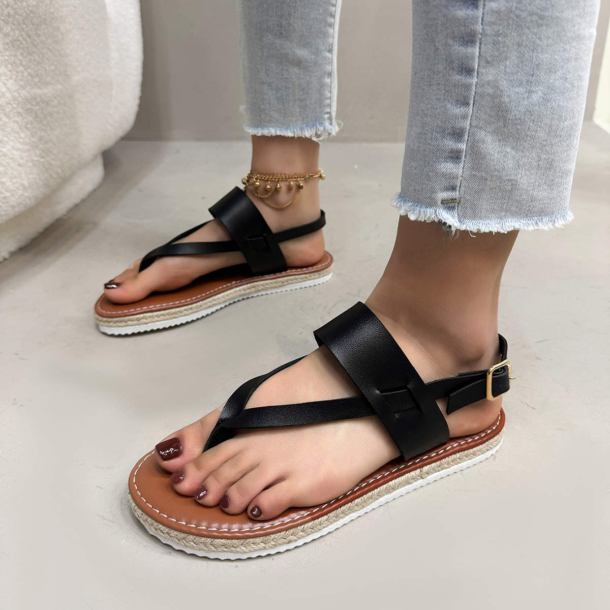 Women's Flat Sandals - Comfortable Summer Footwear for Ladies