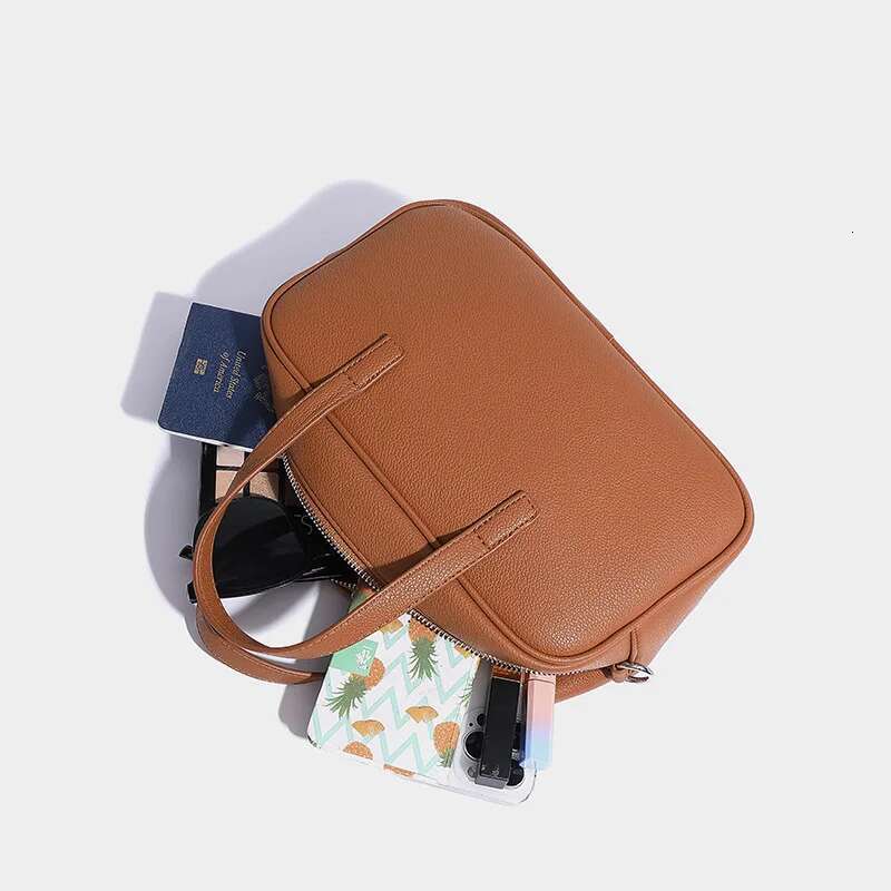 FIRMRANCH Niche Fashion Boston Bowg Retro Single Shoulder Diagonal Cross Bag Contrasting Color Design Purse