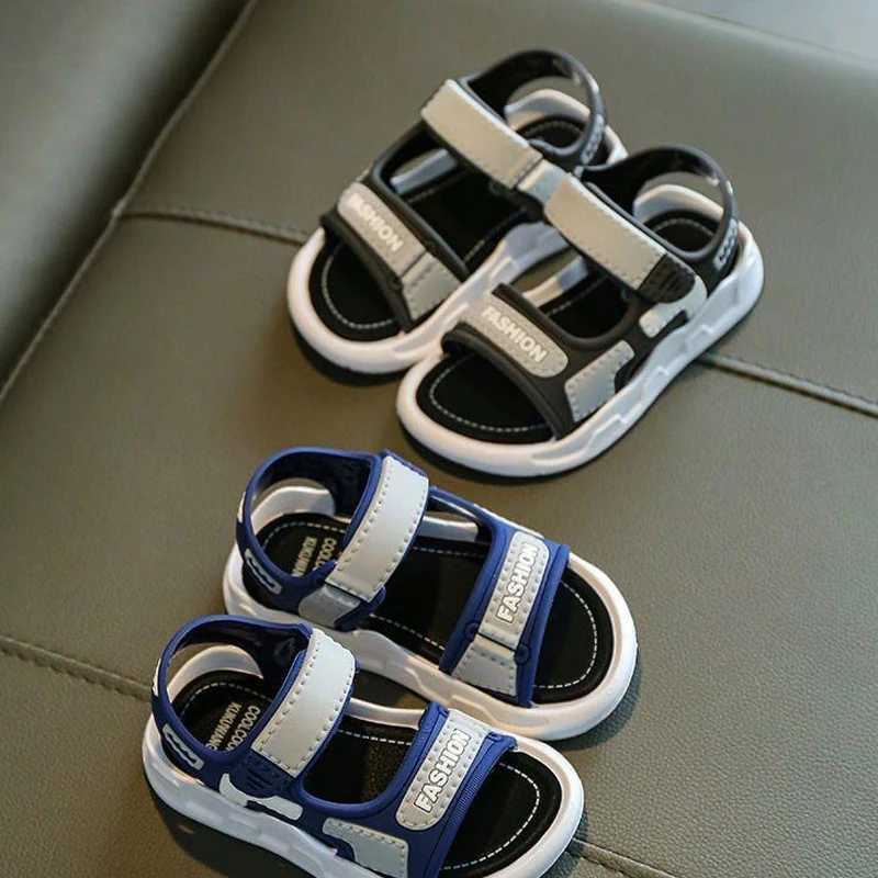 Summer new soft beach shoes small medium and large childrens sports and leisure nylon buckle sandalsT250315