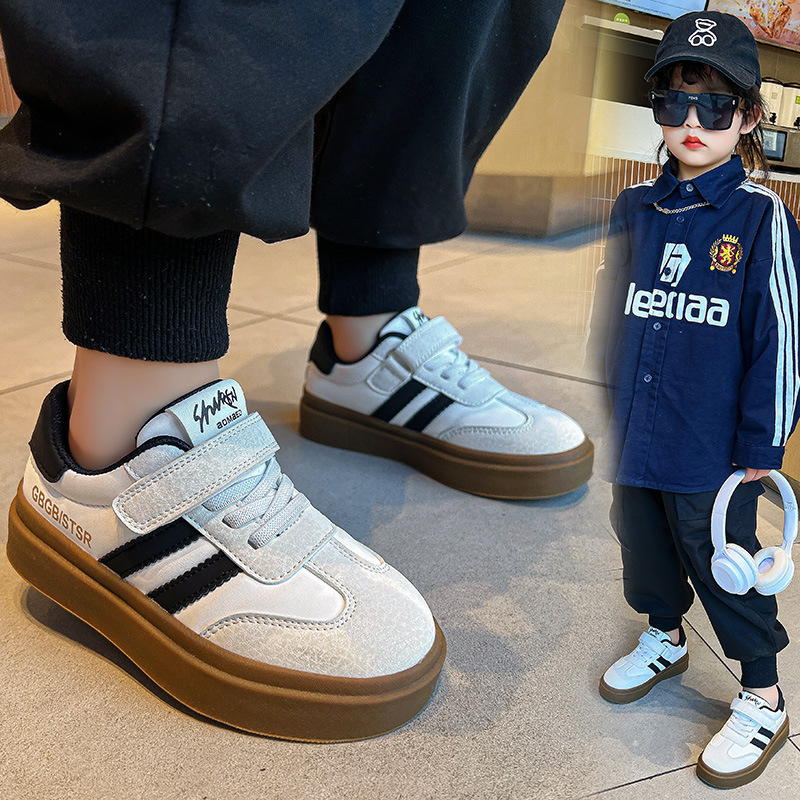 Designer Kids Shoes Toddler Sneakers Children Skateboarding Shoe Black White Grey Color Infant Boys Girls Baby Athletic Outdoor Trainers Size US10C-US