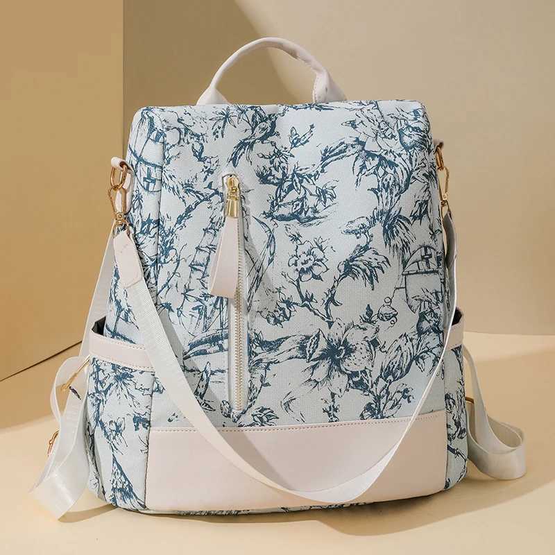New Arrival Womens Anti theft Backpack Washing Leather School Backpack Girls Backpack Large Capacity Designer Travel Rucksack Mochilas T250315