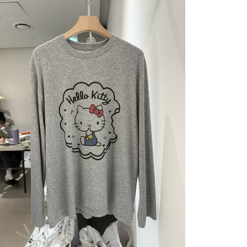 Korean Summer New Cartoon Round Neck Short Sleeve T-Shirt For Women, Loose Ins Style Peppermune