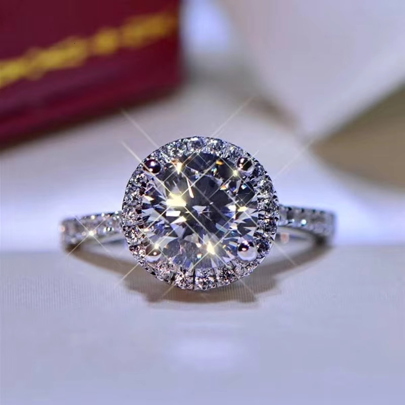 Custom Fine Jewelry Lab Grwon Real Diamond Ring GRA Certified Brilliant Cut Diamond Ring Twisted Band Ring for Women