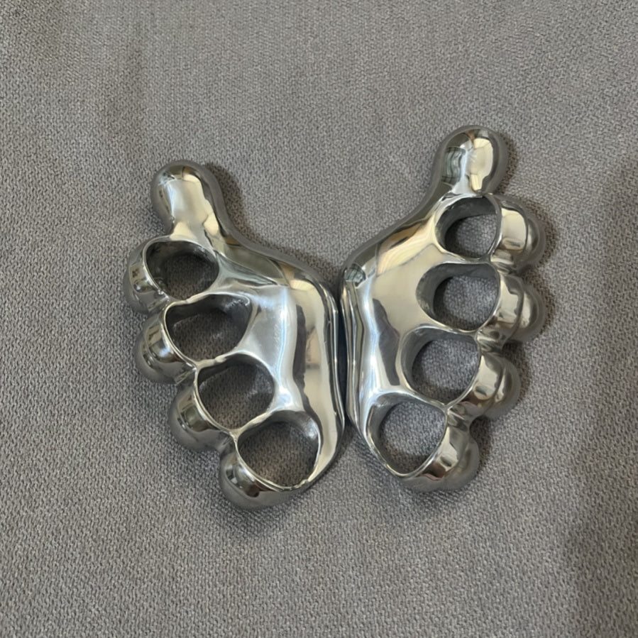 Solid Steel Knuckle Duster Boxing Broken Window Self-Defense Protective Gear