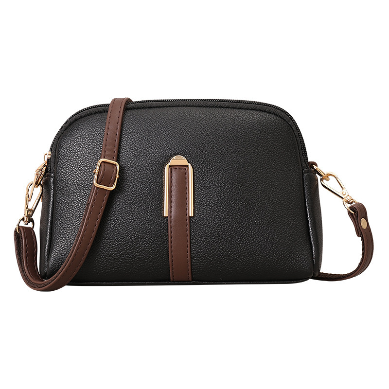 Women's 2024 New Spring/Summer Shell Korean Edition Simple Shoulder Zero Wallet Texture Western Style Crossbody Small Bag