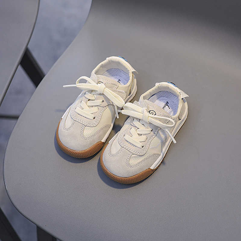 Athletic Outdoor Anti slip soft sole Velcro casual boys sports shoes fashionable board shoes breathable genuine leather training shoesY250314T30H