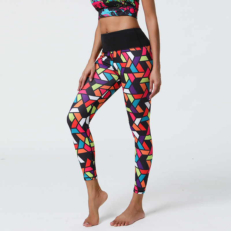 NEW New Pants for Women, Soft, Rubbish, Bare Feel Printed Bottom Yoga Sports and Fitness Pants, Thin Edition leggings