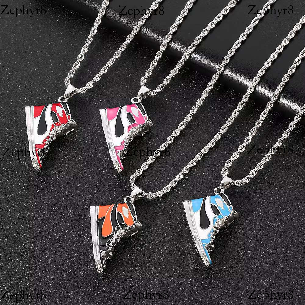 2025 New model Cool Collar Street Style Fashion Environmental Protection Punk Hiphop Rapper Men Sports Shoe Pendant Jewelry Necklace