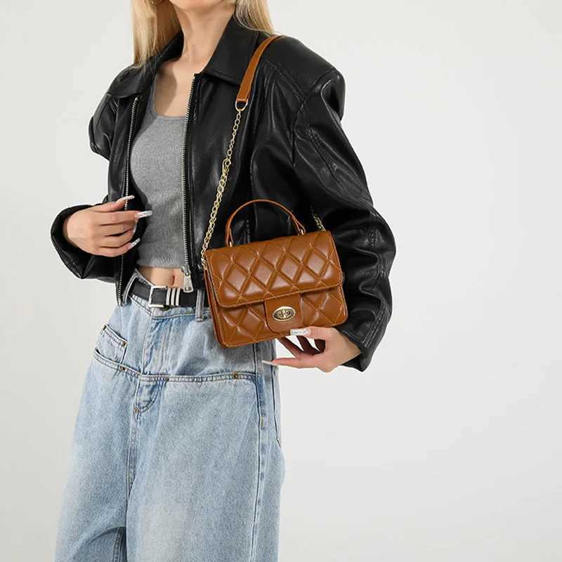 Fashion Embroidery Plaid Crossbody Bags For Holiday Gifts Designer Handbags Small Top-handle Bags Women Versatile Crossbody Y250315