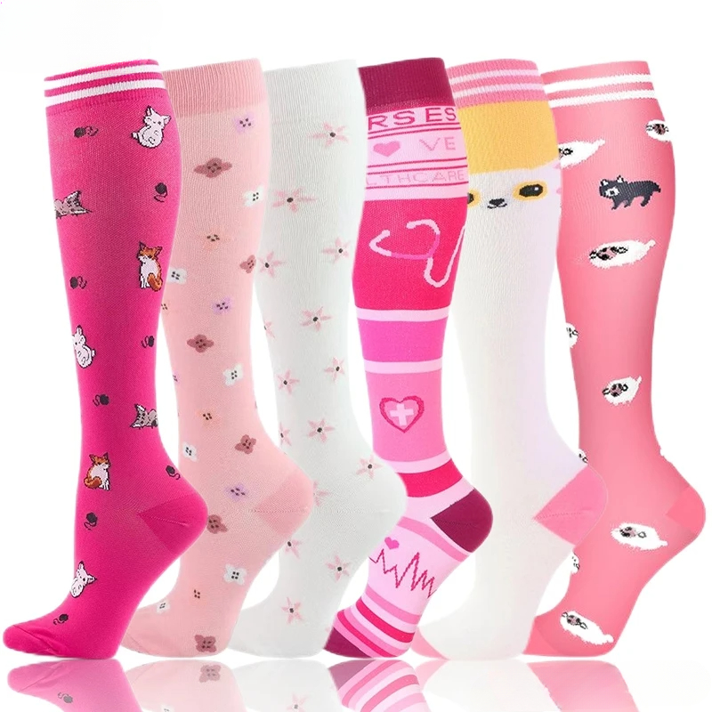 Medical Althetic Compression Socks for Men and Women Diabetes Varicose Veins Sports Socks for Running Cycling Travel Flight