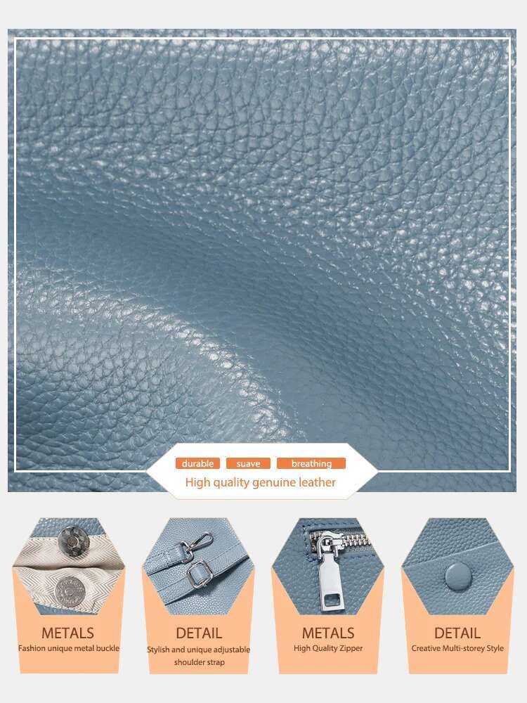 Zency Minimalist Women Purse 2025 Spring Shoulder Square Cross Over 100% Genuine Leather Small Phone Bag For Commuters Hot