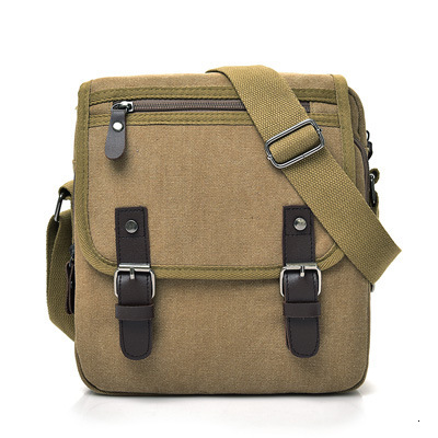 Leisure and fashionable backpack canvas shoulder, trendy men's business crossbody designer