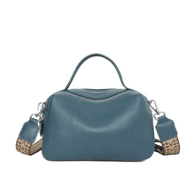 Genuine leather womens handbag with adjustable shoulder straps stylish and practical ten letter design suitable for daily use Y250315