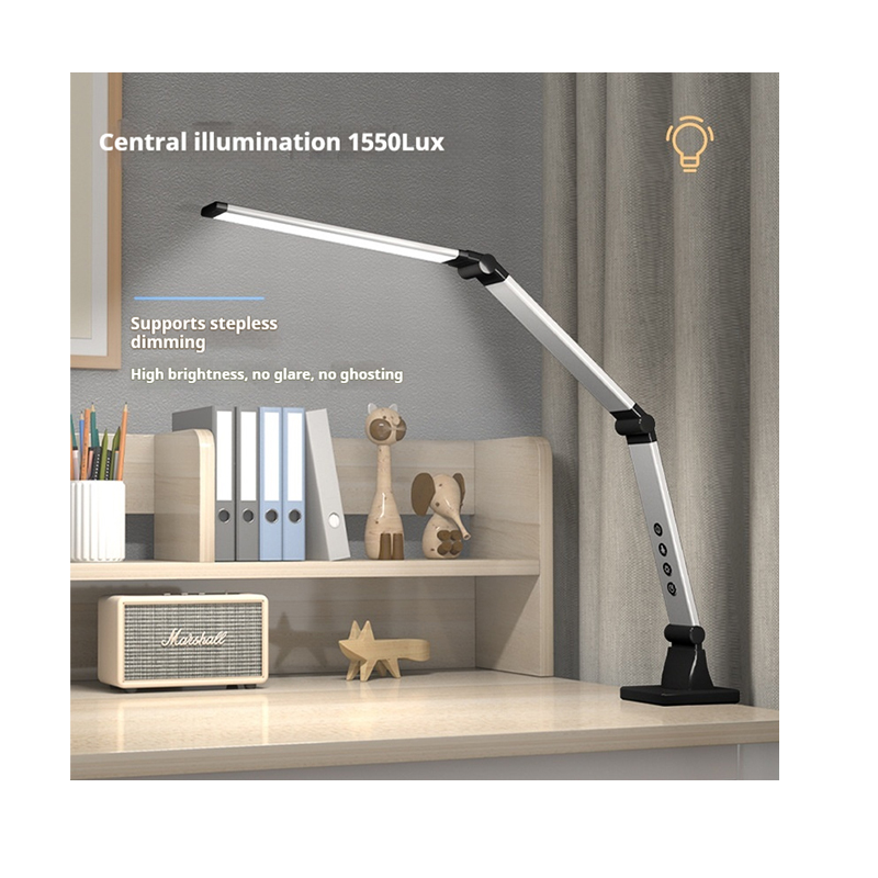 LED Desk Lamp Remote control Desk Lights for Home Office with 5 Color Modes 3 Brightness Desk Light with Small Night Light Reading Lamp for Bedroom Be