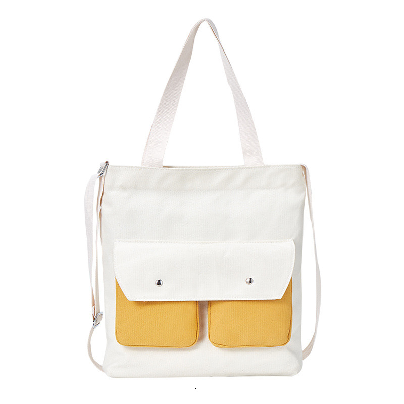 backpack Japanese and Korean version of canvas female student shoulder crossbody artistic style cloth bag, handbag designer bag