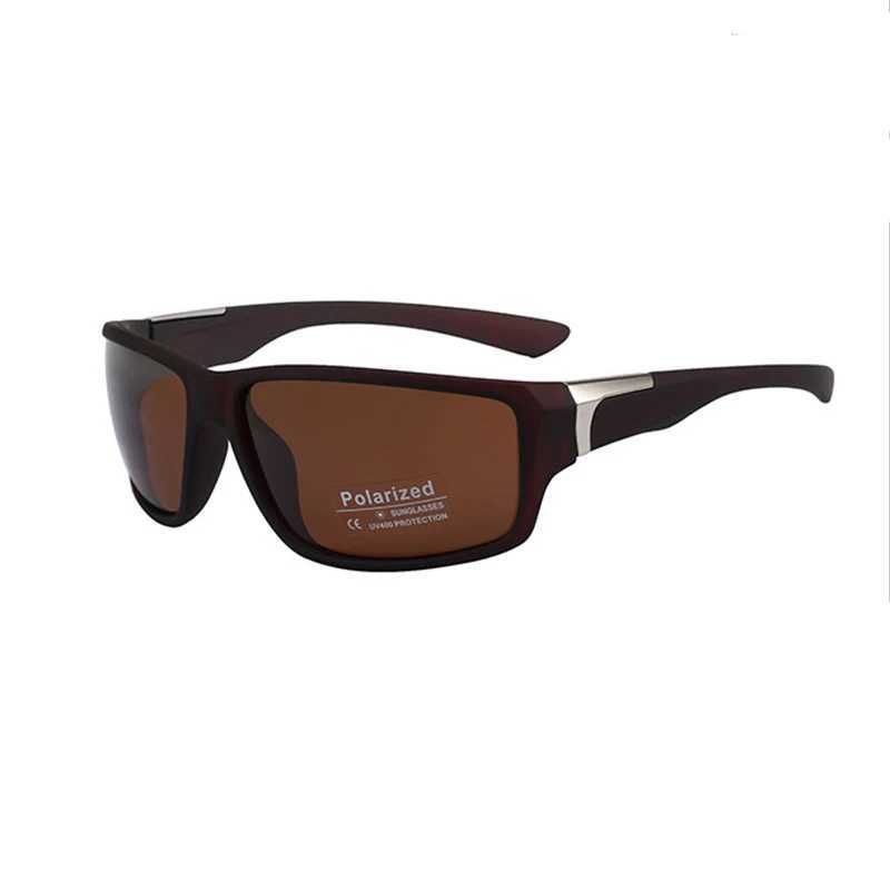 New polarized sunglasses for men fashionable unisex sporty Busin black sunglasses UV400 driving sunglasses for men W250315