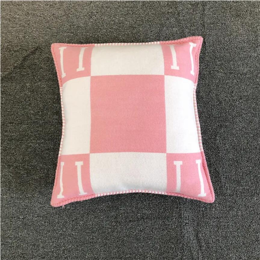 Luxury pillow case cashmere designer pillowcase woven jacquard 45*45cm 65*65cm custom cushion cover sofa wool covers heat home textiles bedding supplies