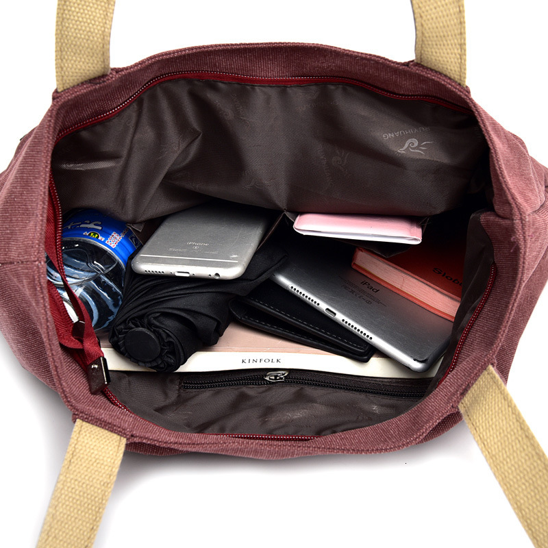 Fashionable Canvas backpack Shoulder High Series Capacity Tote Handbag Trend Literature Leisure Women's designer bag