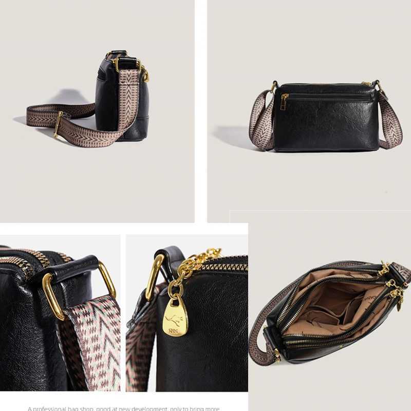 Sac A Main High Quality Soft Leather Luxury Purses And Handbags Female Bags Designer Multilayer Women Shoulder Crossbody Bags Y250315
