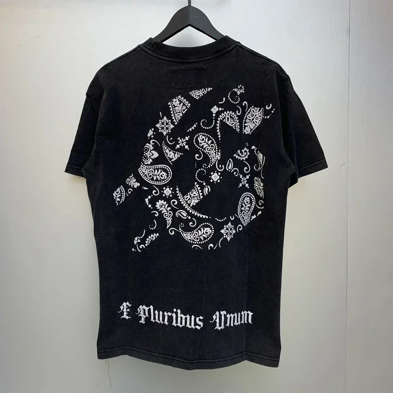 Original Tag American Style Hip Hop GOD SPEED Letter Printing Tshirt High Street Handsome Black Short Sleeve Top 250311