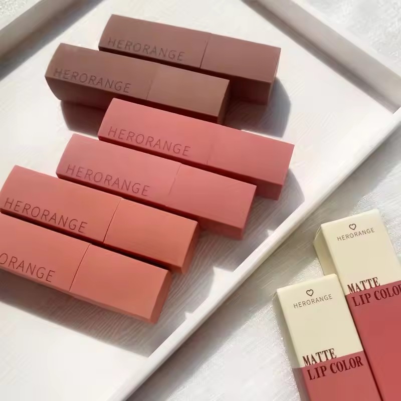 Small Mood Lip Gloss Atmosphere Maillard Lip Mud Lip Clay Velvet Matte Lipstick NO-fade Waterproof Longlasting Cosmetics