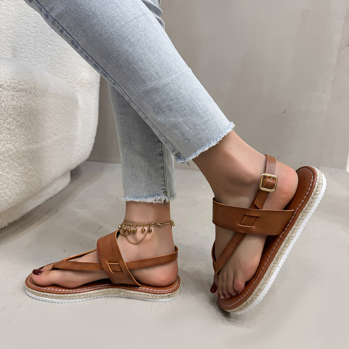 Women's Flat Sandals - Comfortable Summer Footwear for Ladies