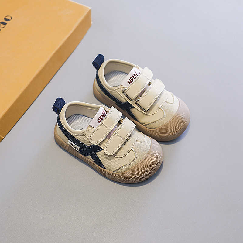 Athletic Outdoor Baby shoes spring and autumn soft soled walking shoes boys color blocked board shoes baby girls and childrens toe caps anti kick sing