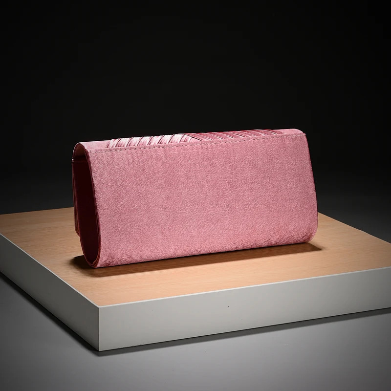 Stripes One-shoulder bag Envelope Evening Clutch Bags hardware shoulder bag women wedding party gift bag 250311