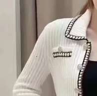 Women's Patchwork Color Contrast Knit Top V Neck Pocket Sweater Cardigan
