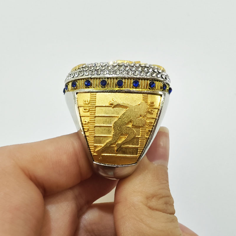 QualityPersonalized Fantasy Football Championship Ring for 2025 - Exclusive Design Detailing R250425