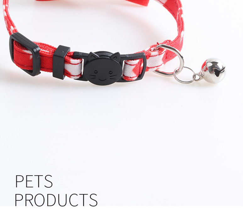 Breakaway Cat Collar with Cool Bow Tie Bell, Butterfly Kitty Collar with Blue Background with White Pentagram Pattern Ideal for Girl Cats Boy Male Cat