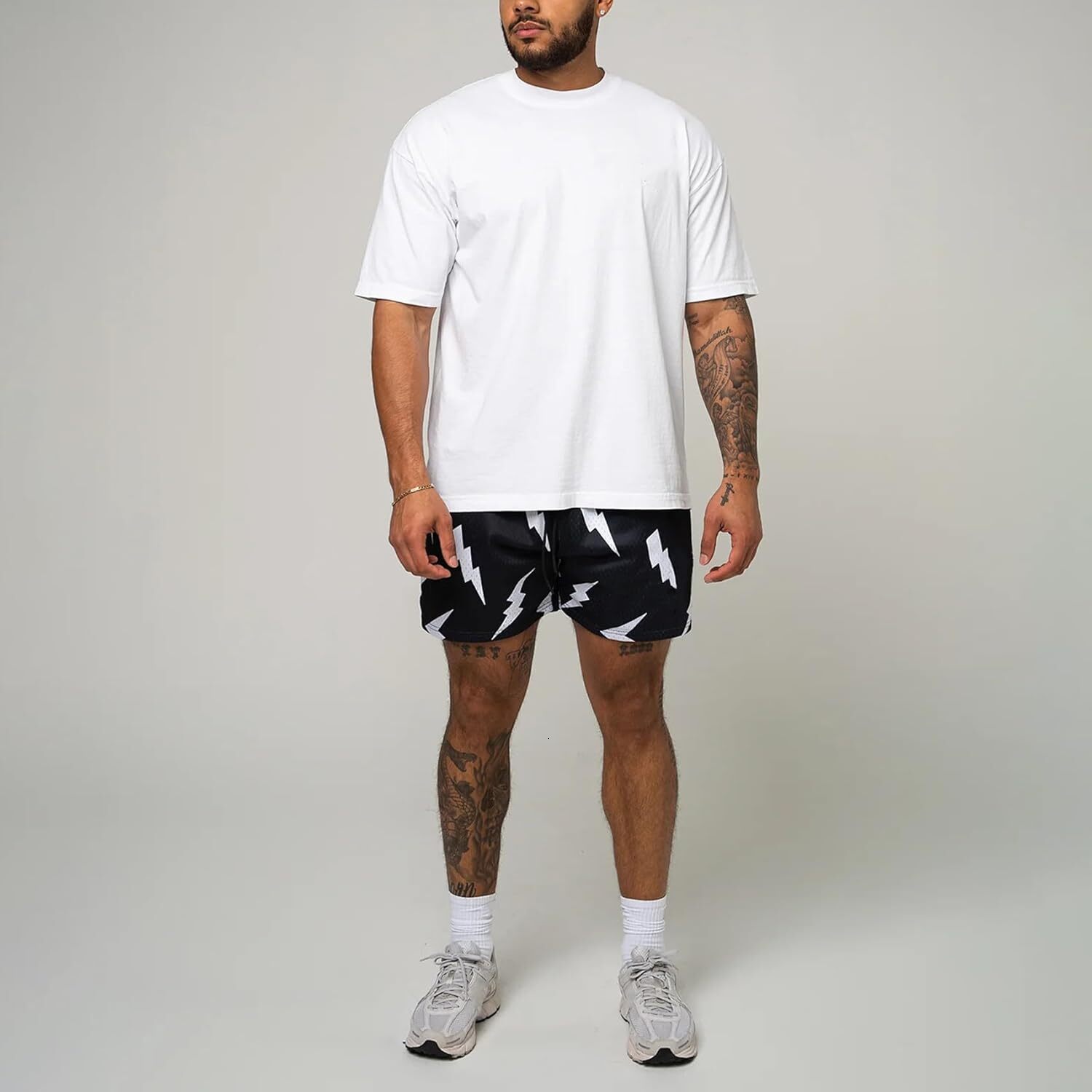 Mens Graphic Shorts Summer Casual Flat Front Shorts Cool Streetwear Designer Shorts Drawstring Printed fashionable beach shorts