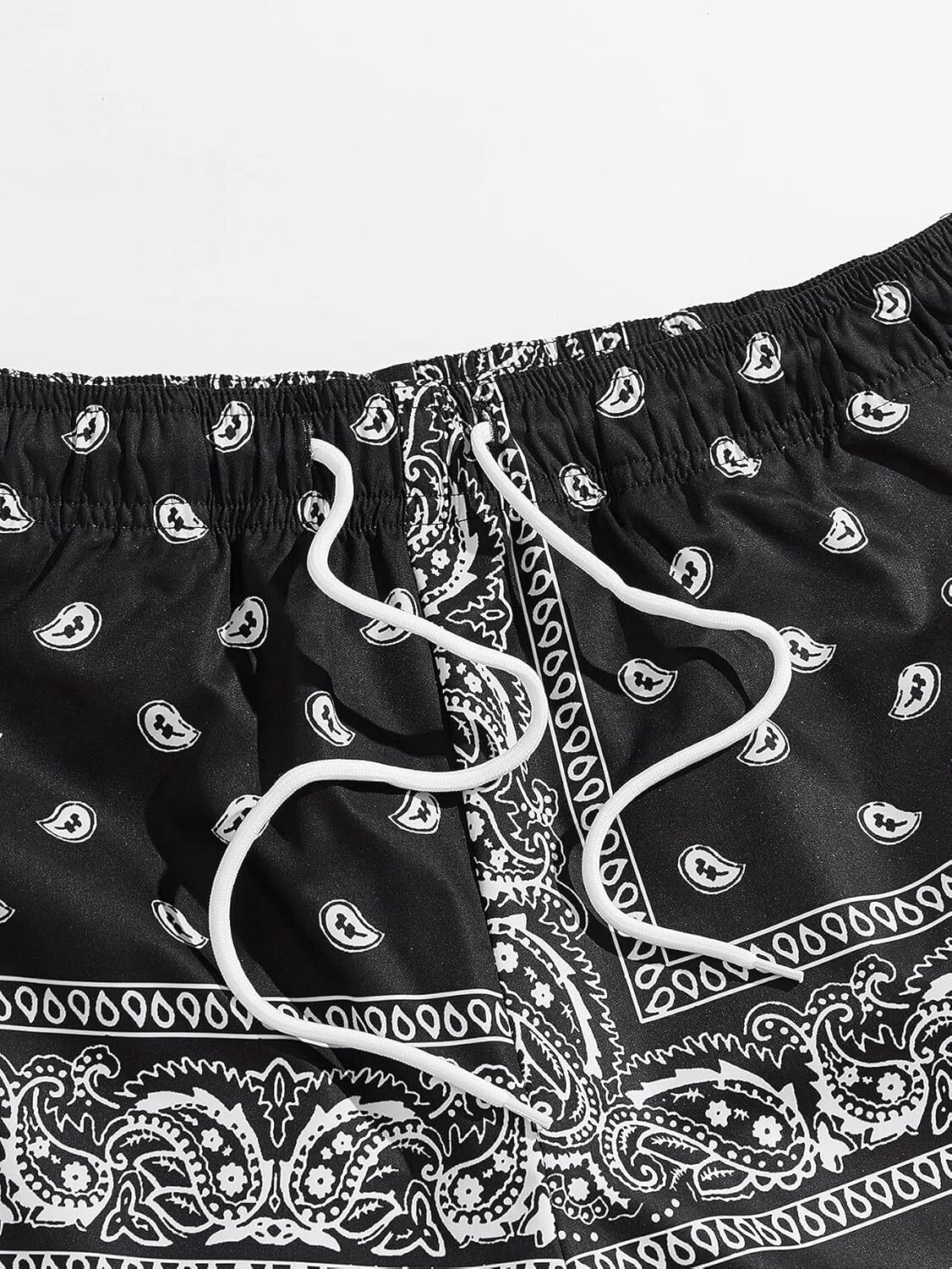 Men's Elastic High Waisted Casual Summer Shorts Printed fashionable beach shorts