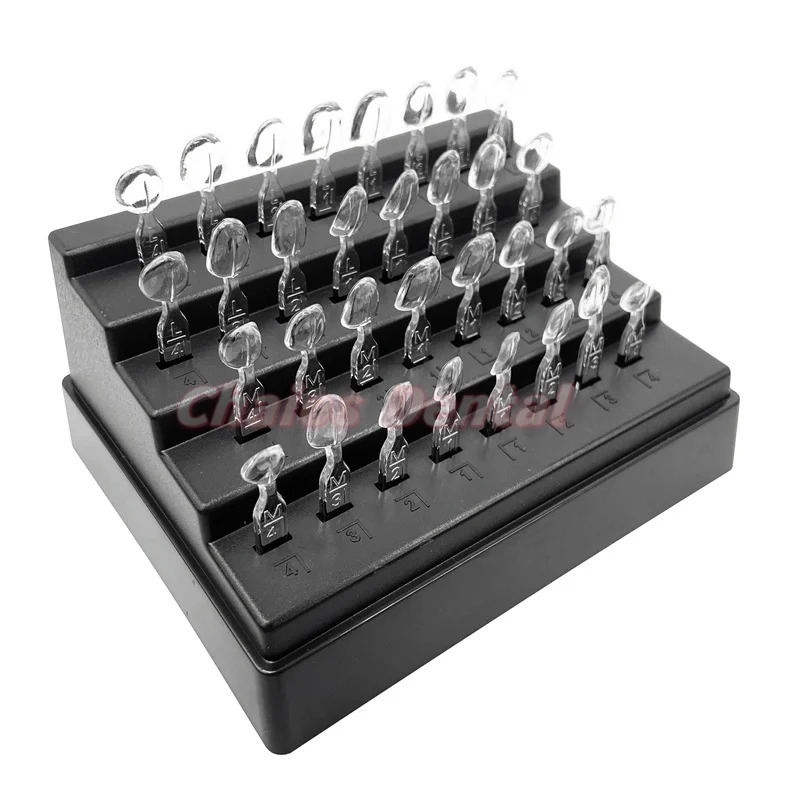 32Pcs/Set Autoclavable Dental Veneer Mould Kit Composite Resin Mold Light Cure Anterior Front Teeth Mould Teeth Whitening Tools 250314