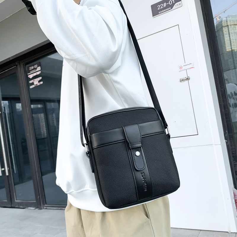 Trendy backpack single shoulder crossbody fashionable large capacity Oxford cloth, casual men's business designer