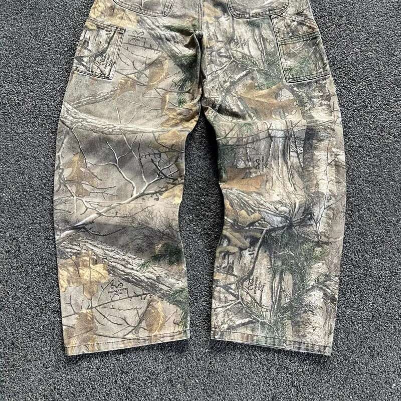 American Y2k New Fashion Trend Straight Women Street Hip Hop Retro Loose Wild Wide-Leg Pants Unisex Casual Punk Rock Jeans
